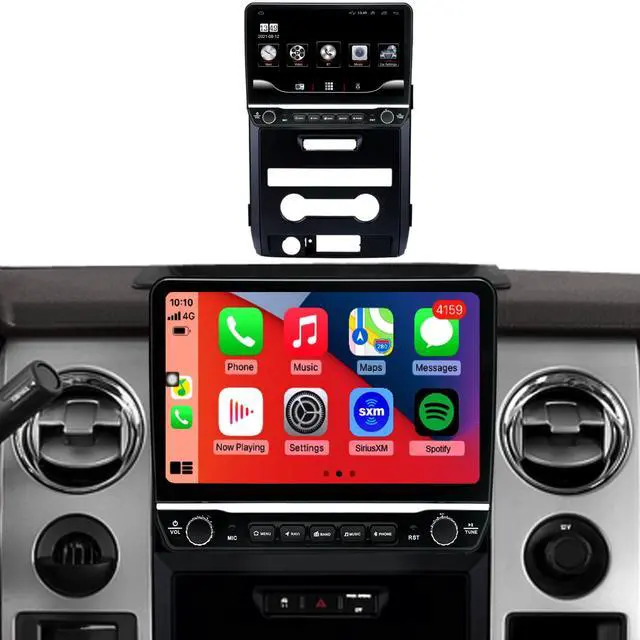 Main image of for Ford F150 Radio Upgrade 2009 2010 2011 2012,QLED Touch Screen Stereo,8 Core CPU,Carplay Android Auto Ready,Keep OEM Steering Wheel Control,Back Camera Included,Only fit Manual AC