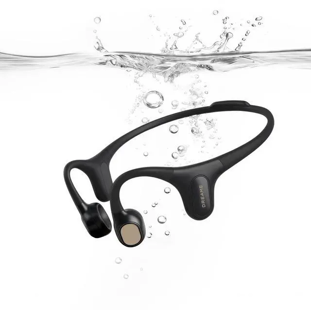 Main image of Aqua Plus Bone Conduction Headphones, Open-Ear Headphones, IP68 | Waterproof Swimming Earbuds, Bluetooth 5.2 & MP3 Dual Mode, 32GB Storage, Secure Fit for Swimming, Gym and Running, Black