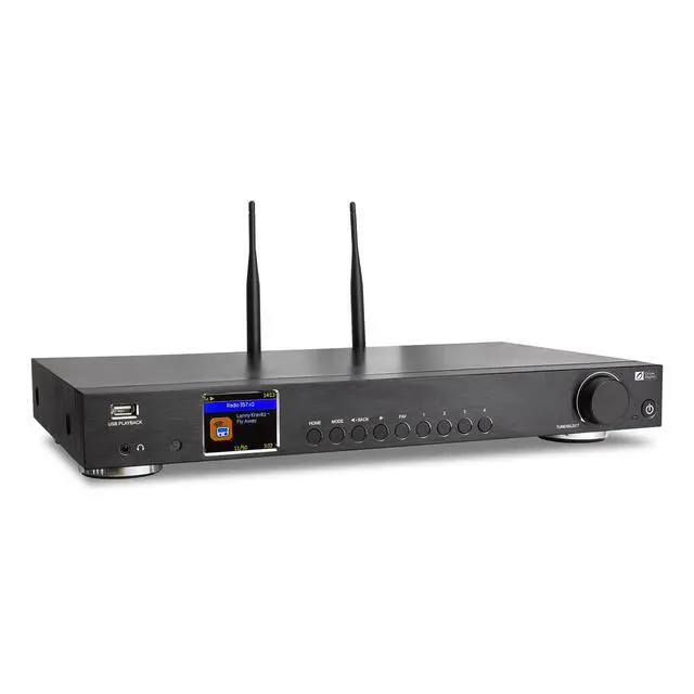Alt view image 3 of 6 - Ocean Digital WR-50 Internet Radio Tuner Component Wi-Fi, Ethernet LAN, Podcasts, Stereo Outputs to Connect Hi-Fi System, Bluetooth Receiver, USB Playback, Remote Control, 2.4" Color Display