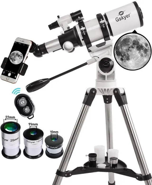 Main image of Telescope, Telescopes for Adults, 80mm AZ Space Astronomical Refractor Telescope Kids, Adults Astronomy, German Technology Scope