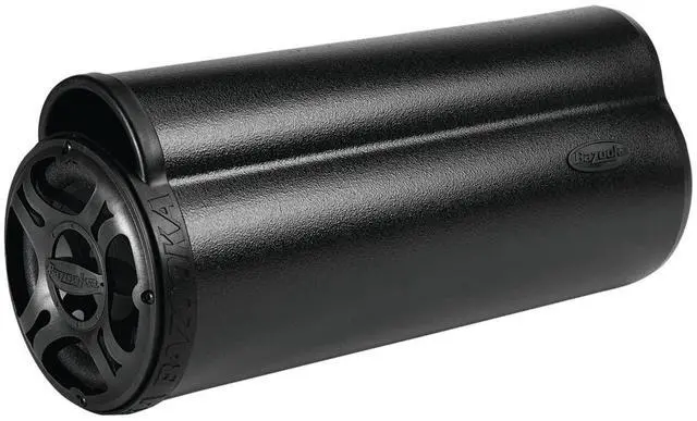 Main image of BTA6100 BT Series 6-Inch 100-Watt Amplified Tube Subwoofer | Trademark Bass Tubes enclosure, dual voice coil, integrated amp, plug-and-play car and truck