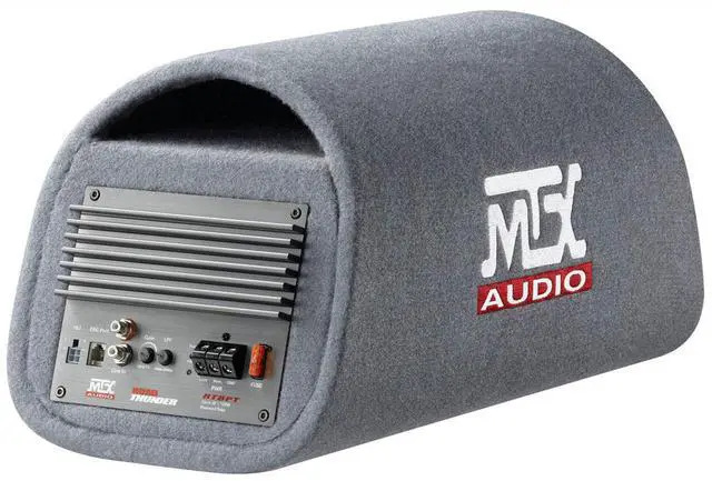 Alt view image 3 of 6 - Audio RT8PT 8 Inch 240 Watt Car Loaded Universal Powered High Performance Amplified Tube Box Vented Subwoofer Enclosure, RCA Connectivity