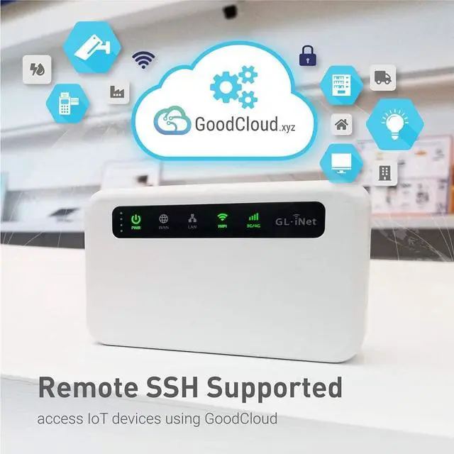 Alt view image 4 of 6 - GL-XE300(Puli) 4GLTEMobileSmartVPNRouter|PortableWiFiWirelessTravel Hotspot,SupportATT,T-Mobile,Router/AccessPoint/Extender/WDSMode,OpenWrt, 5000mAhBattery,OpenVPNClient (EC25-AF) | Pre-installed Open