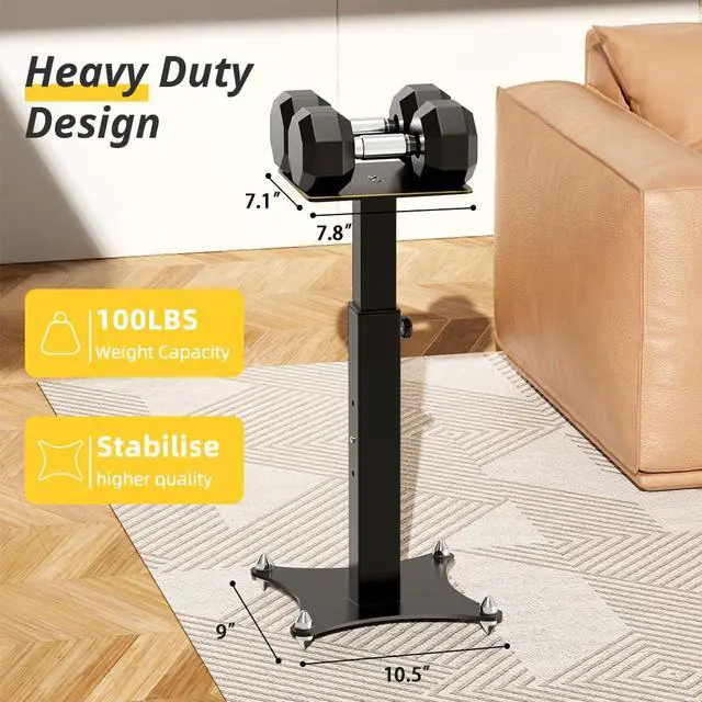 Alt view image 4 of 6 - Adjustable Bookshelf Speaker Stands Pair, 20-27.5 Inch All-Metal Heavy Duty Holds 100lbs Universal for Surround Sound with Cable Management