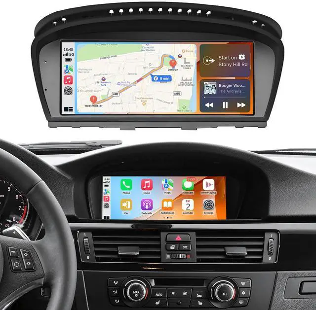 Main image of Wireless CarPlay/Android Auto 8.9 Inch Touchscreen for BMW 3 Series E90/E91/E92/E93, 5 Series E60/E61/M5 (2005-2008) with CCC System, Car Radio Receiver, Multimedia, Bluetooth, Car Stereo