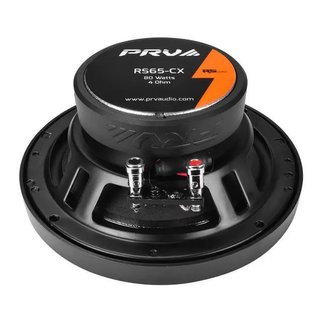 Alt view image 3 of 6 - 6.5 Inch 2-Way Car Coaxial Speakers 160 Watts per Pair 4 Ohm RS65-CX, Premium Speaker Built-in Neodymium Tweeters with Grill Included - Great for Car Stereo Sound System (Pair)