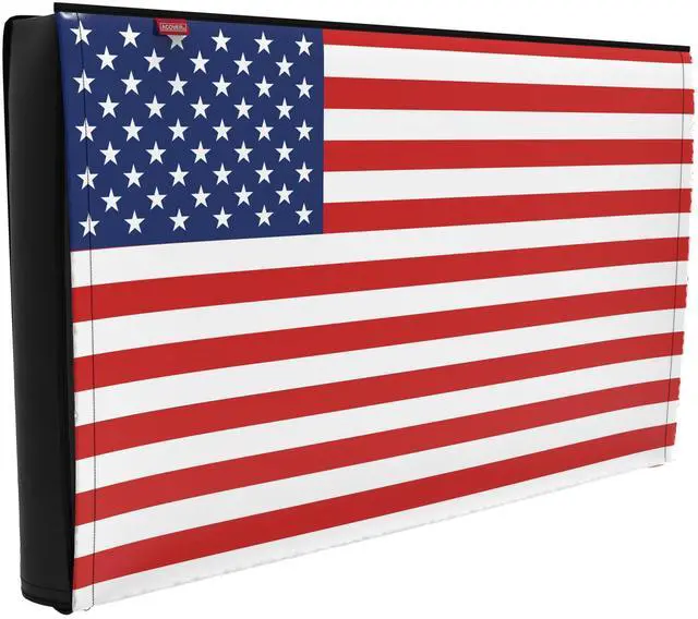 Main image of Outdoor 86"-90" TV Set Cover,Scratch Resistant Liner Protect LED Screen Best-Compatible with Standard Mounts and Stands (American Flag)