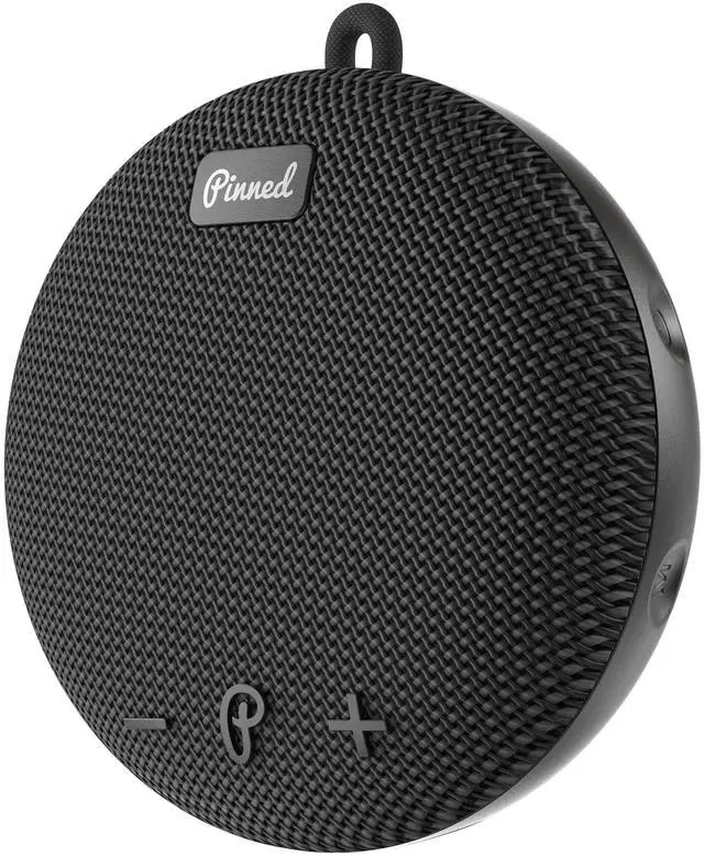 Main image of Pinned 2.0 Dart Magnetic Bluetooth Golf Cart Speaker - Black | IPX7 waterproof, USB-C rechargeable, 10+ hour battery, Bluetooth 5.0 with carabiner, golf gifts for men