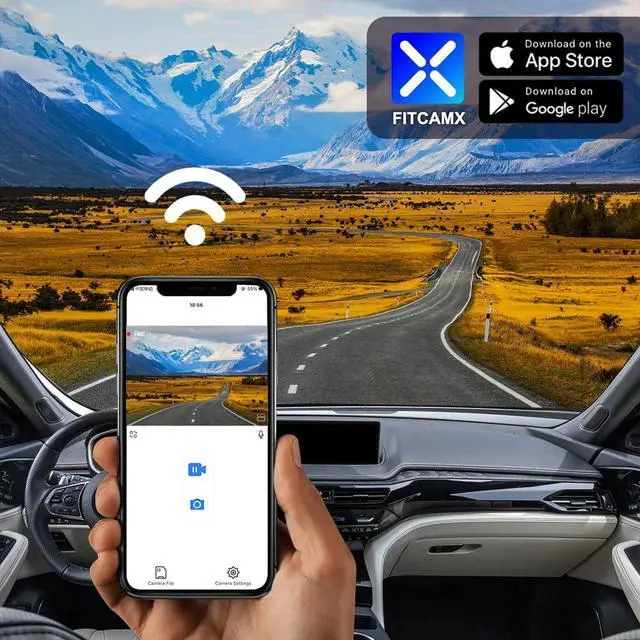 Alt view image 5 of 6 - 4K Dash Cam Suitable for Acura MDX 2022 2023 2024 with Auto Dimming (4th Gen), OEM Factory Look, UHD 2160P Video, Built-in WiFi & APP, Loop Recording, G-Sensor, Easy to Install, 64GB Card