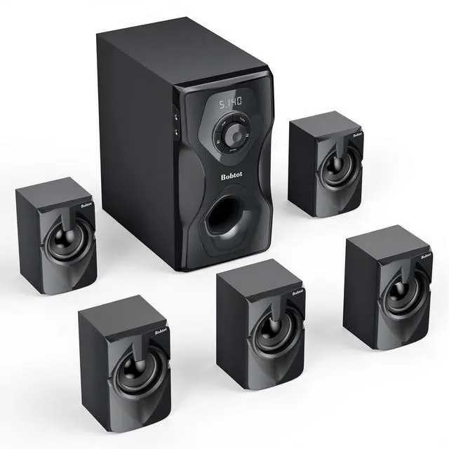 Main image of Surround Sound System Home Theater Speakers | 700 Watts Peak Power 5.1/2.1Wired Stereo Speaker System 5.25" Subwoofer Strong Bass with Bluetooth ARC Optical Input