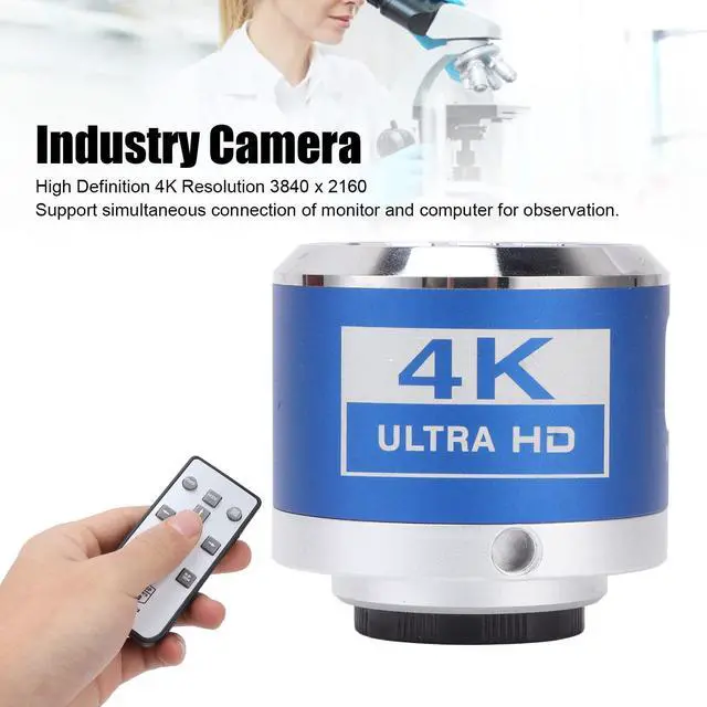 Alt view image 2 of 6 - Digital Microscope Camera, 4K HDMI Camera with Remote Control for Photo, Video, Lab, Industry Use