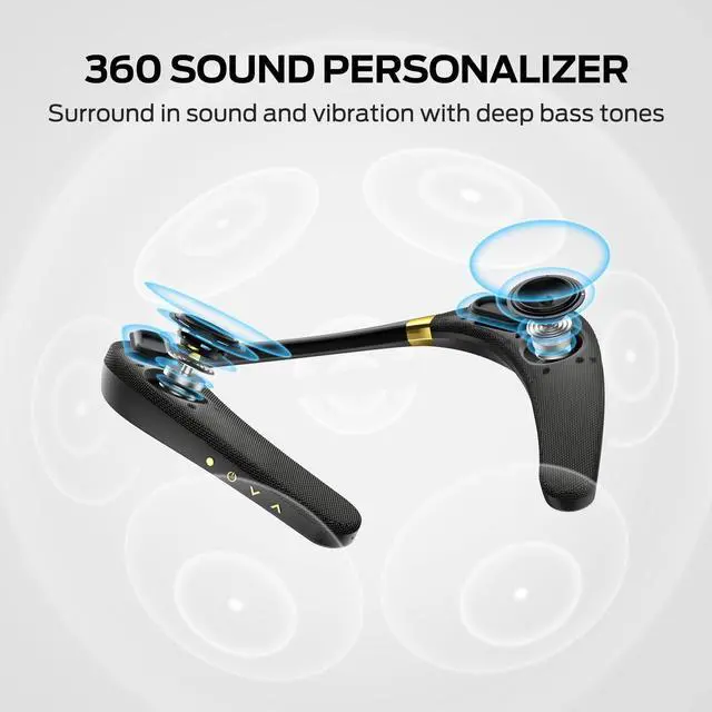 Alt view image 2 of 6 - Boomerang Neck Speaker Bluetooth Wireless