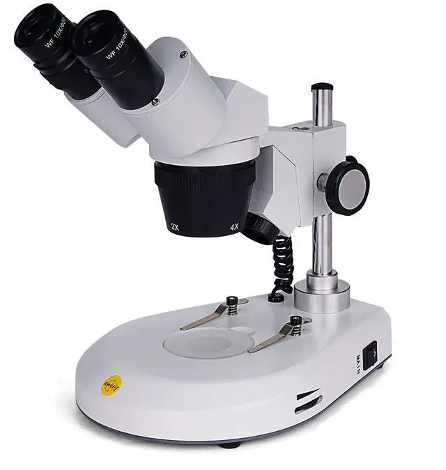 Main image of S306S-20-2L Binocular Stereo Microscope, 20X/40X/80X Magnification, 360° Rotatable Forward-Mounted Head, Wide-Field 10X/20X Eyepieces, Upper & Lower LED Lights, Reversible Stage Plate