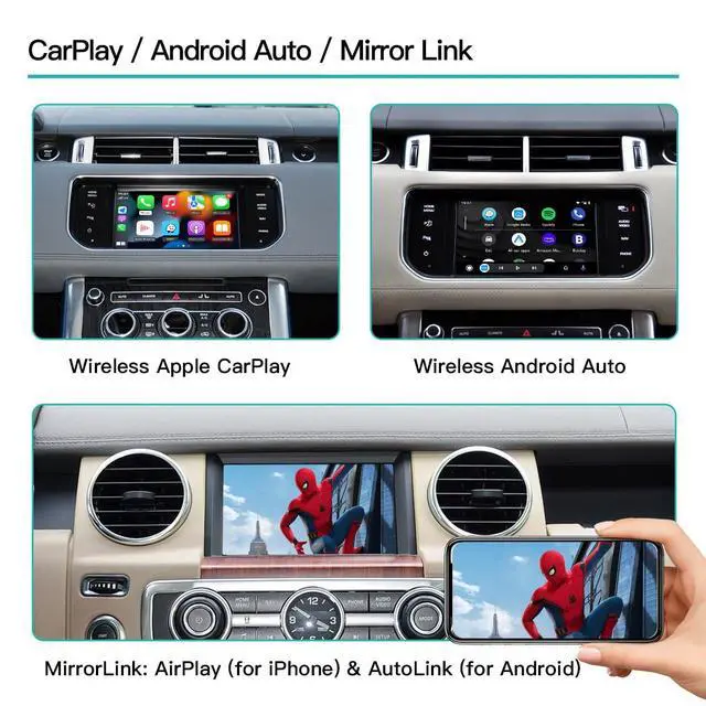 Alt view image 5 of 6 - Wireless Carplay/Android Auto Module for Land Rover Jaguar Bosch Discovery 4 Aurora Freelander 2 XE XF XJ with Bosch System 2011-2016 Support Mirrorlink and OEM Car Functions