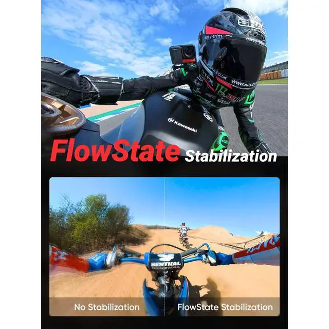 Alt view image 2 of 6 - ONE RS 4K Edition Waterproof 4K 60fps Action Camera with FlowSate Stabilization, 48MP Photo, Active HDR, AI Editing