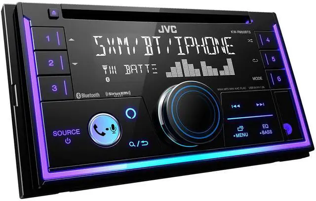 Alt view image 4 of 6 - KW-R950BTS Bluetooth Car Stereo Receiver with USB Port LCD Display - AM/FM Radio - MP3 Player - Double DIN 13-Band EQ (Black)