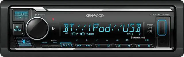 Alt view image 2 of 4 - KMM-BT332U Bluetooth Car Stereo with USB Port, AM/FM Radio, MP3 Player, Multi Color LCD, Detachable Face, Built in Amazon Alexa Plus SXV300V1 SiriusXM Tuner