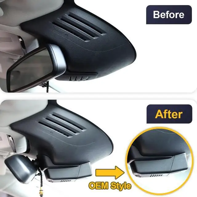Alt view image 3 of 6 - 4K Dash Cam Suitable for Volvo XC90 2016-2022 T5 T6 T8 (Model A), Integrated OEM Style, UHD 2160P Video, Built-in WiF&APP, Loop Recording, G-Sensor, Easy to Install, 64GB Card