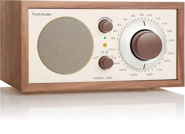 Alt view image 3 of 6 - model One Am/ fm Table Radio, Classic/ Walnut, 2.4 Lb