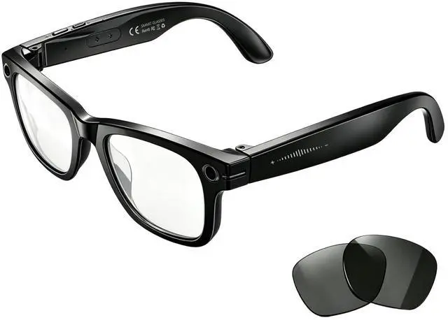 Main image of AI Smart Glasses with 8MP Camera, 1080P Video Recording & Photos, Bluetooth | AI Voice Assistant, Real-Time Translation, Open-Ear Audio, Noise Cancelling Calls & Music, Photochromic +2 Sunglasses Lens
