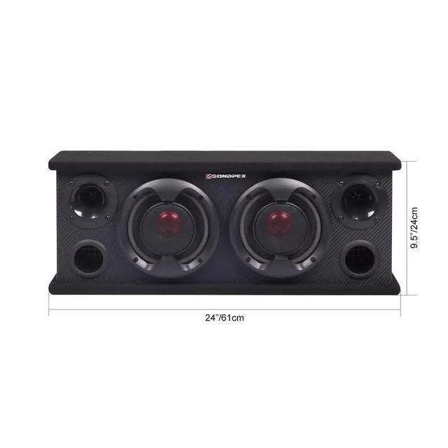 Alt view image 6 of 6 - Subwoofer Enclosure,Car Speaker,Workshop Cabinet Speakers 6.5"Tweeters | Speaker System Full Range,400W Max,4 Ohm,Wide Frequency Response,Enhanced Bass,Coaxial,Car Stereo System