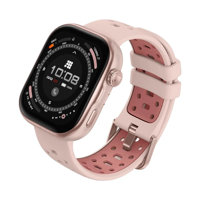 Alt view image 2 of 7 - VIVA Pro 2 Smartwatch, 1.85 AMOLED HD, Built-In GPS, Offline Maps, Barometer, Compass, VITA AI, AI Coach, Readiness & Sleep Scores, 100+ Sports Modes, 5ATM, 10-Day Battery Rose Gold