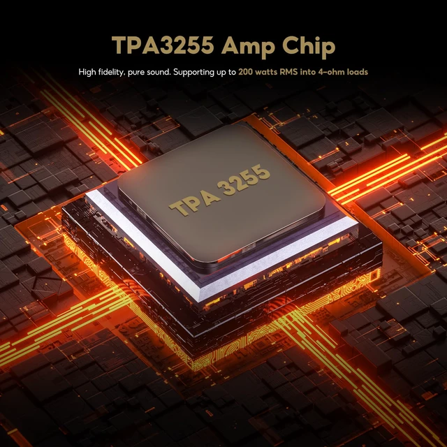 Alt view image 5 of 7 - TPA3255 Mono Subwoofer Amp & Full-Frequency Switchable 300W FLAT & SUB Bass Modes,Passive Speaker & Active Sub Outputs.Class D Amplifier for TV, PC & Home Theater,DC36V Adapter