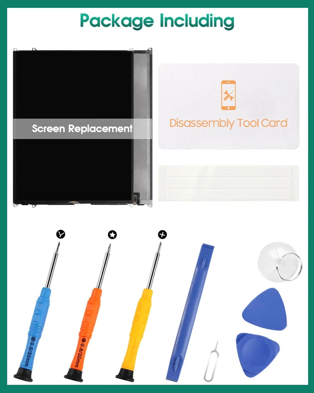Alt view image 7 of 7 - for iPad 9 (2021) 10.2 Screen Replacement for iPad 9 (9th Generation) LCD Display A2602 A2603 A2604 A2605 Screen Replacment with Repair Kits(Black, Not Include Digitizer)