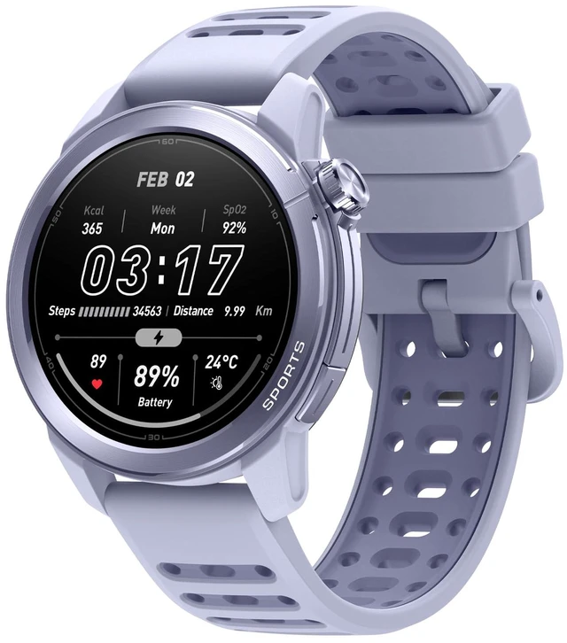 Main image of GS Active2 GPS Running Smartwatch with Dual Band GPS, Lightweight Built-in Running Plans, 1.32" AMOLED Display, 15-Day Battery, 150+ Sport Modes, Fitness Tracker, 46mm Case, Light Purple