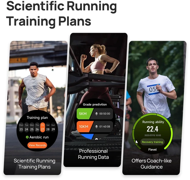 Alt view image 4 of 7 - GS Active2 GPS Running Smartwatch with Dual Band GPS, Lightweight Built-in Running Plans, 1.32" AMOLED Display, 15-Day Battery, 150+ Sport Modes, Fitness Tracker, 46mm Case, Light Purple