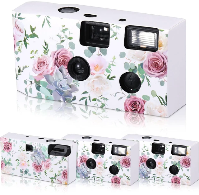 Alt view image 7 of 7 - 4 Pack Disposable Camera for Wedding, Vibrant Style Color Film 4 Pack Disposable Camera for Wedding, Fresh Style Black White Film