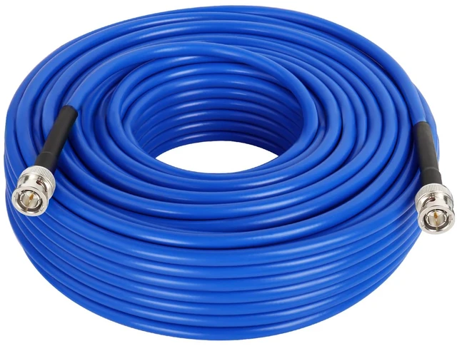 Main image of SDI Cable 100 FT, HD-SDI / 3G-SDI / 6G-SDI BNC to BNC Digital Video Cable, High-Speed Signal Transmission, Low Signal Loss for Broadcast, Studio, Surveillance & HD Video Systems