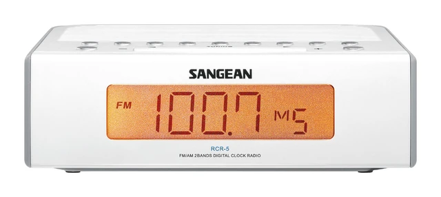 Alt view image 5 of 7 - RCR-5 Digital AM/FM Clock Radio, White