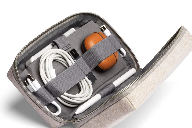 Alt view image 3 of 6 - Tech Kit (Tech Accessories Organizer Pouch, Zipper Closure Design, Stores Power Bank, Phone Charger, Cables & More, Internal)