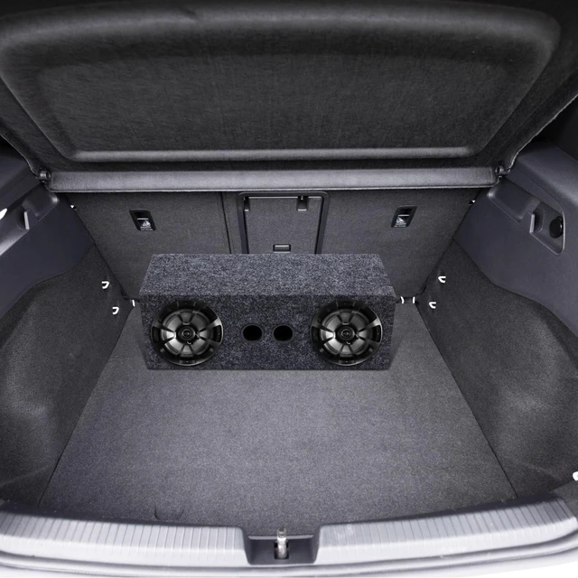 Alt view image 5 of 6 - 1 Pack 6.5 Inch Dual Coaxial Car Audio Speakers with Enclosure Box, 2-Way Full Range System 4 Ohm 100w Power, Compact Speaker Pod for Truck ATV Utv Garage Vehicle Sound Setup