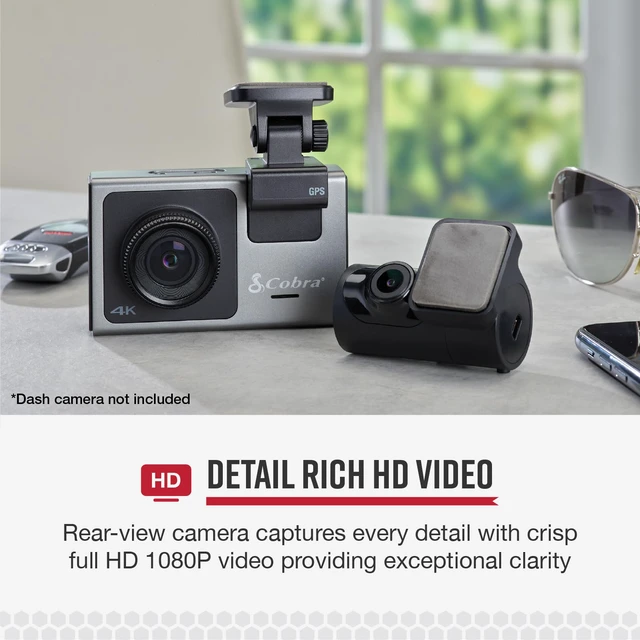Alt view image 4 of 7 - Rear-View Camera for SC Series Dash Cams, with Full HD Video Flexible Mounting for Optimal View