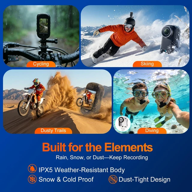 Alt view image 6 of 7 - 4K Mini Body Camera with 1.47" Screen & WiFi, Vertical/Horizontal Video, 3-Hour Battery Magnetic Thumb Action Camera, Wearable POV Camera for Travel, Hiking & Personal Safety(Black32GB)