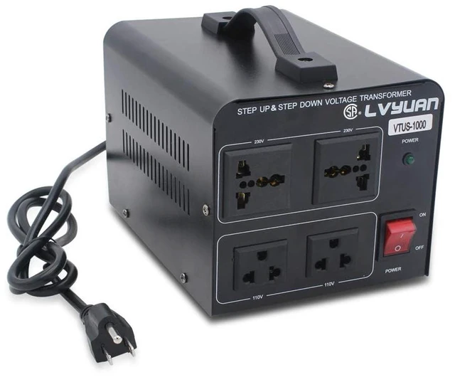 Main image of Voltage Transformer Converter 1000 Watt Step Up/Down Convert from 110-120 Volt to 220-240 Volt and from 220-240 Volt to 110-120 Volt