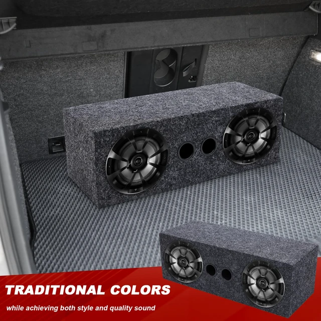 Alt view image 6 of 6 - 1 Pack 6.5 Inch Dual Coaxial Car Audio Speakers with Enclosure Box, 2-Way Full Range System 4 Ohm 100w Power, Compact Speaker Pod for Truck ATV Utv Garage Vehicle Sound Setup