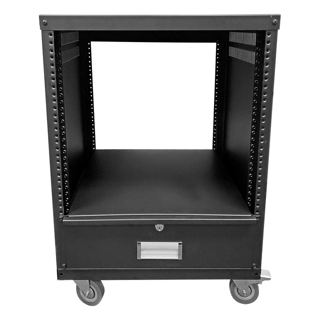 Alt view image 6 of 7 - 3U Locking Rack Drawer by AxcessAbles 15" Deep Secured Metal Server Rack Mount Storage Drawer 45lb Capacity Compatible with 19-Inch Rack-Mount Cases, Audio Video Equipment Cabinets (RKDRAWER3U)