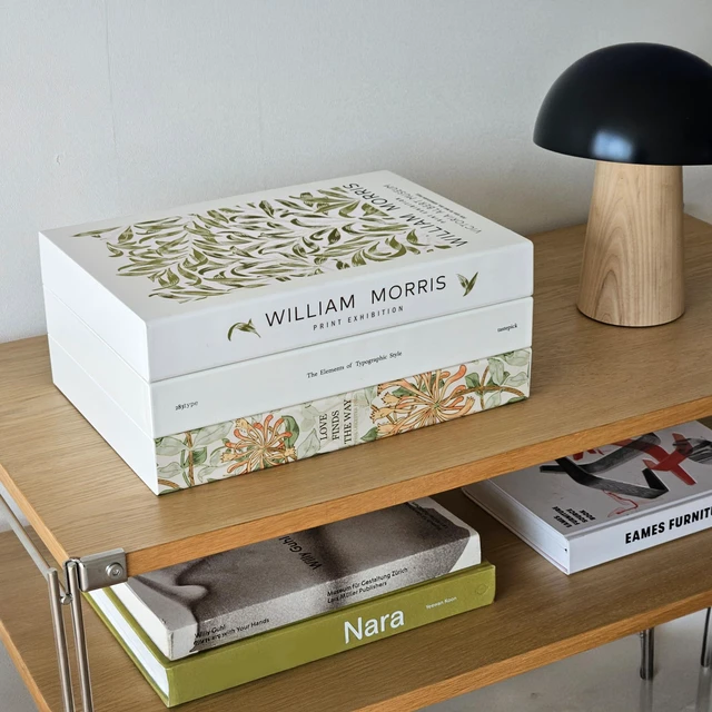 Main image of Book Shape Decorative Cable Management Box - Expandable Cable Organizer Box with Magnetic Closure for Home & Office (Love Finds, Large Set)