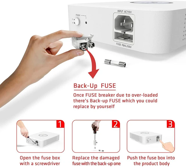 Alt view image 6 of 7 - 300W 110V to 220V Step Up Converter 220-240V Appliance Use in US Electric Transformer 120v to 240v Voltages,Asia Use in US Canada Mexico,Heavy Duty,CE Certified,Safe and Effective,White