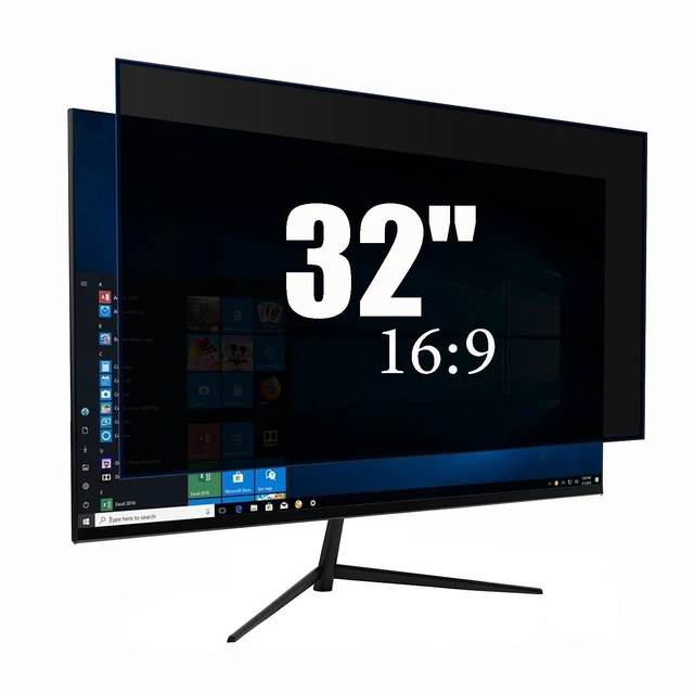 Main image of 32 Inch Computer Monitor Privacy Screen, Blue Light Filter Computer Screen Privacy Shield With Anti-Glare And Eye Protection For 32" 16:9 Monitors