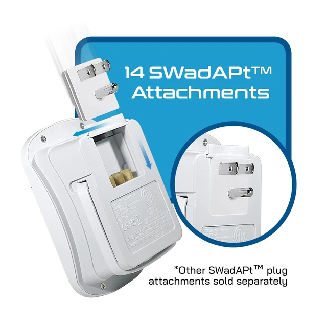 Alt view image 3 of 7 - Universal Travel Adapter, 35W World Travel Adapter Kit - 2 USA sockets, USB-A, USBC, 1x PD 35W USB-C and USBC Cable, Perfect for Laptops, Cell Phones, Chargers - Surge Protection