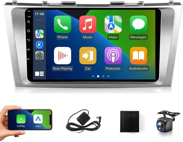 Main image of Android Car Radio for Toyota Camry 2006 2007 2008 2009 2010 2011 Stereo Wireless CarPlay Android Auto, 9" Touch Screen for Camry GPS 5G WiFi FM RDS HiFi Mirrorlink Camera SWC (Fit J.B.L)