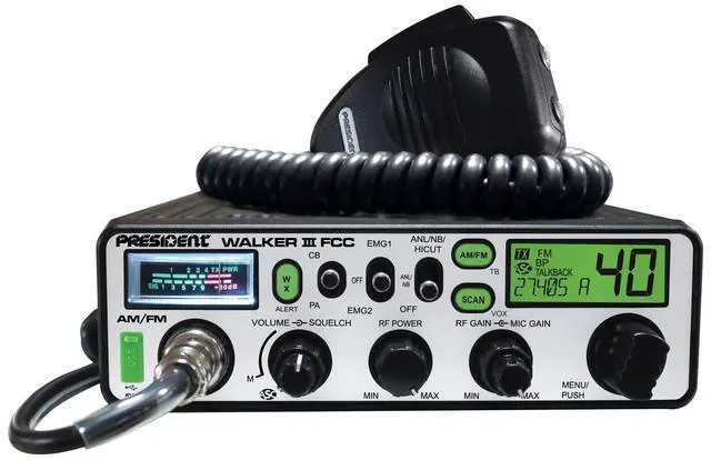 Alt view image 2 of 6 - Walker III FCC AM/FM CB Radio