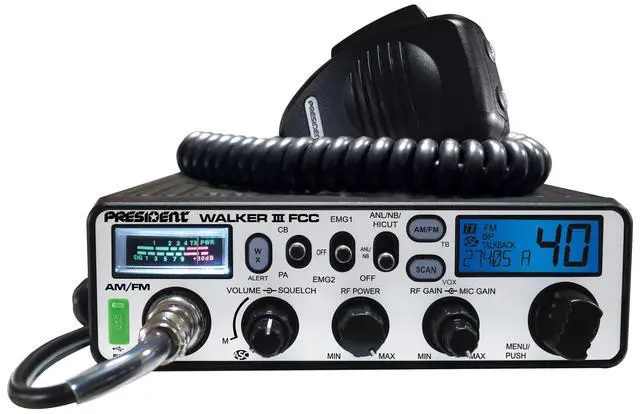 Alt view image 3 of 6 - Walker III FCC AM/FM CB Radio