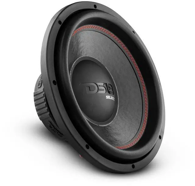 Main image of SLC-12S Subwoofer in Black - 12-Inch Speaker, 500W Max Power, 250W RMS Power, Aluminum 4 Layer Voice Coil, Black Steel Frame, SVC, 4 Ohm Impedance, Ferrite Magnet (1 Speaker)