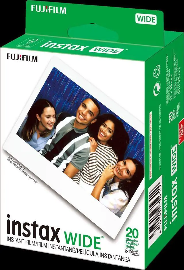 Alt view image 2 of 6 - Instax Wide Instant Film Twin Pack (100 Sheets), Value Pack