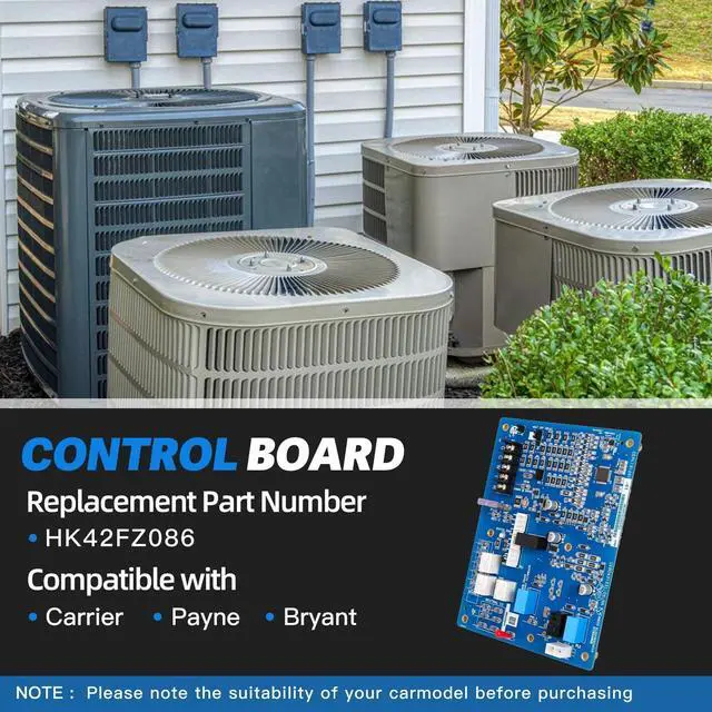 Alt view image 2 of 6 - HK42FZ086 Control Board Compatible with Carrier Payne Bryant HVAC Furnace Control Board
